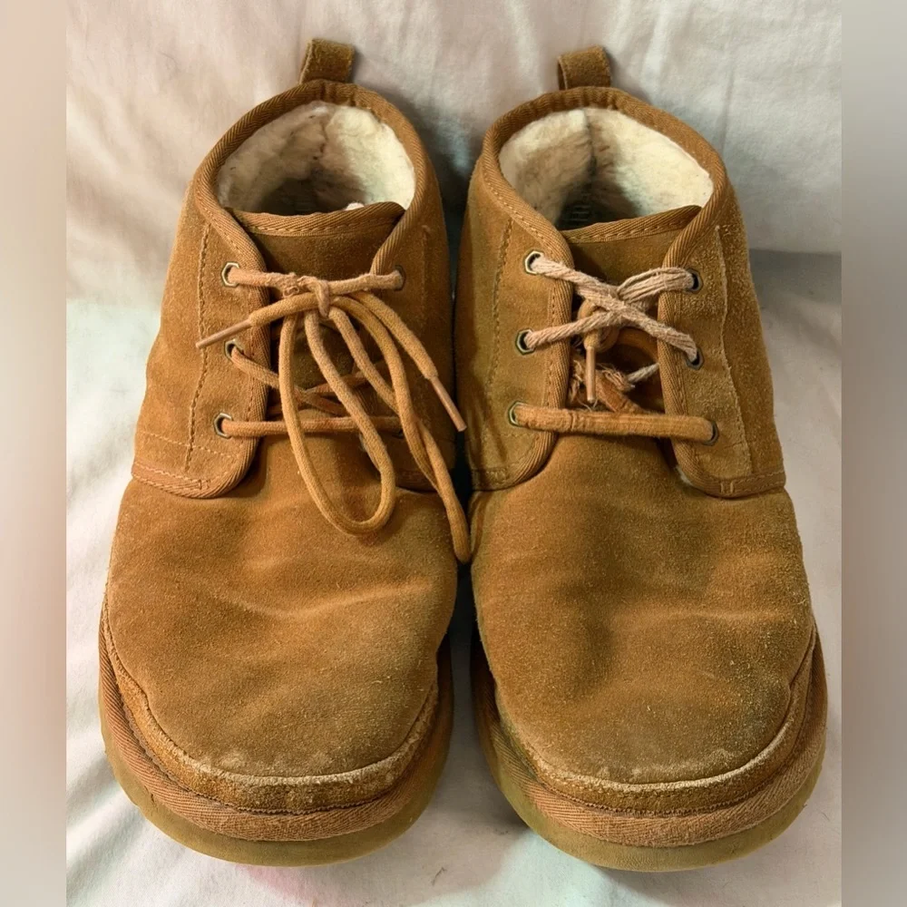 UGG Australia 3236 Neumel Boots for Men, Size 12 - Chestnut - Needs New Laces